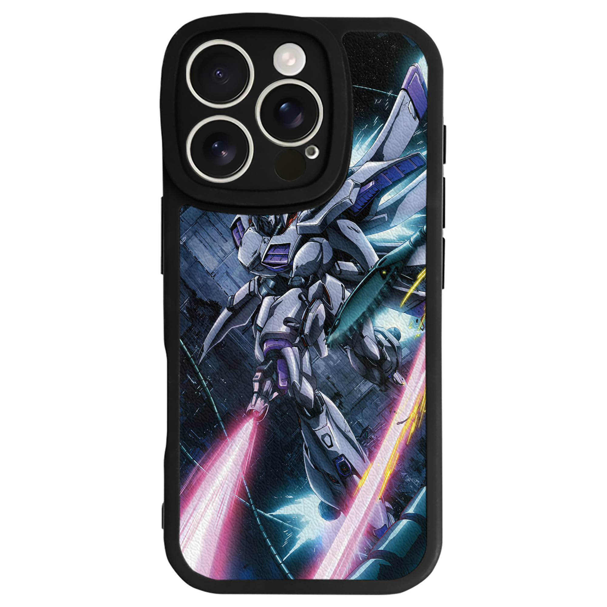 （画像用） 機動戦士ガンダム Mobile Suit Gundam 【iPhone 16シリーズ対応】シリコンスマホケース（レザー調） 材質：シリコン